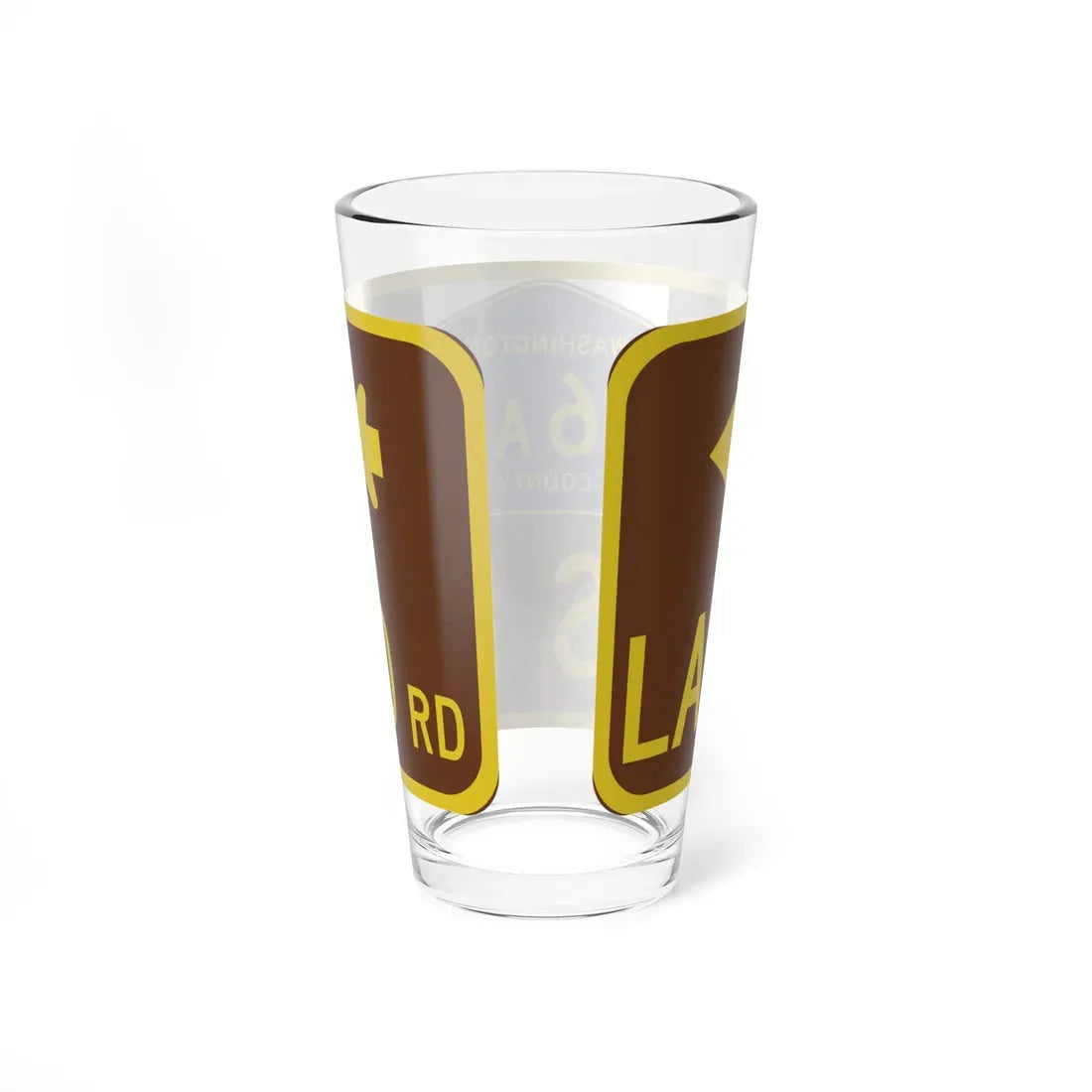 Washington County 6A NY blade sign (New York) (Road Sign) Pint Glass 16oz - Go Mug Yourself