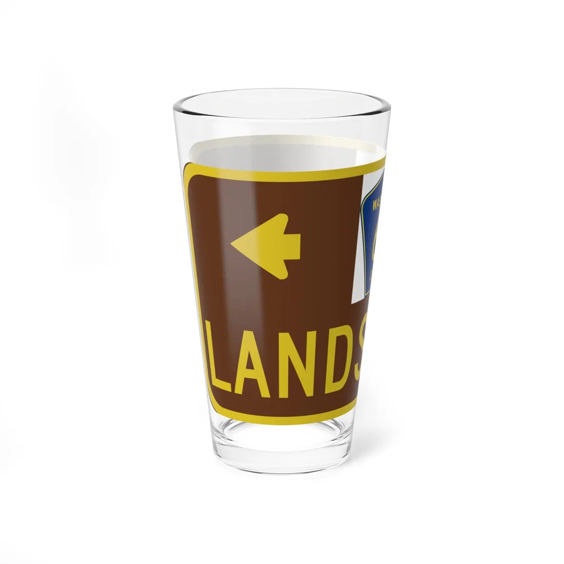 Washington County 6A NY blade sign (New York) (Road Sign) Pint Glss 16oz - Go Mug Yourself