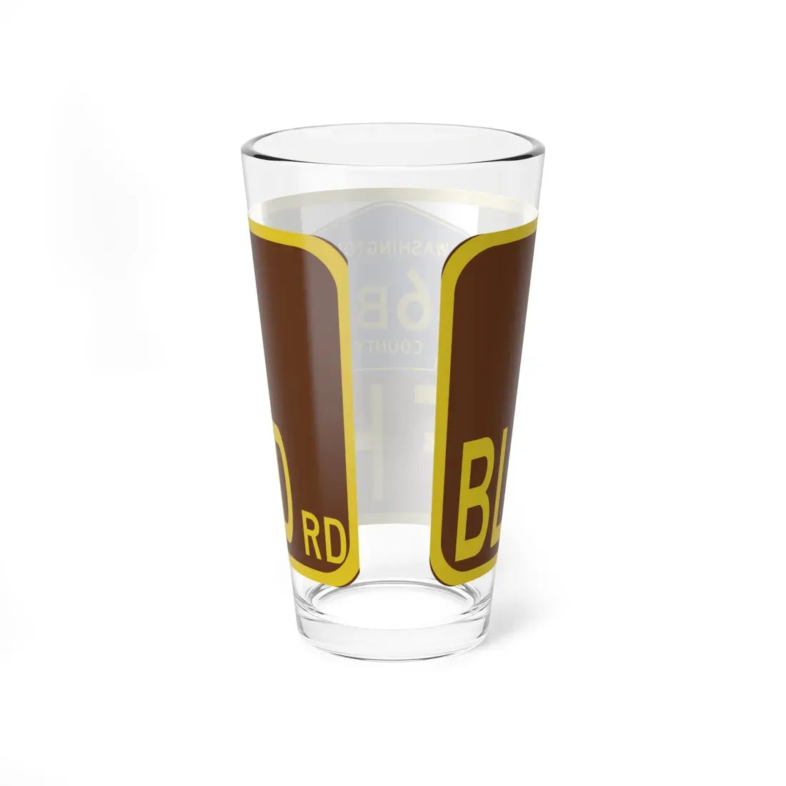 Washington County 6B NY blade sign (New York) (Road Sign) Pint Glass 16oz - Go Mug Yourself