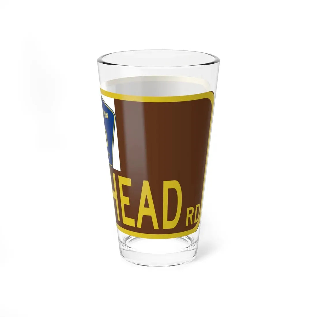 Washington County 6B NY blade sign (New York) (Road Sign) Pint Glass 16oz - Go Mug Yourself