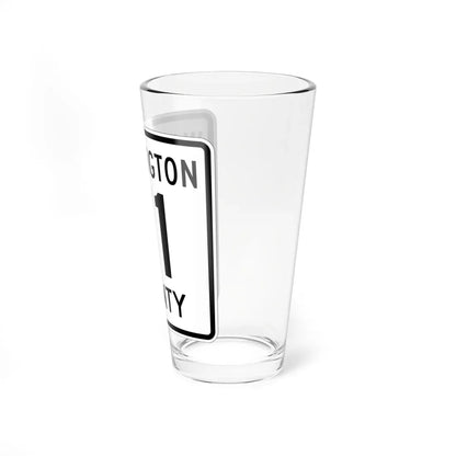 Washington County 71 MN (Minnesota) (Road Sign) Pint Glass 16oz - Go Mug Yourself