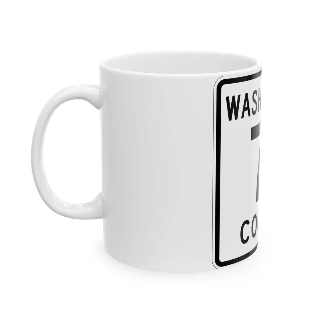 Washington County 71 MN (Minnesota) (Road Sign) White Coffee Mug - Go Mug Yourself