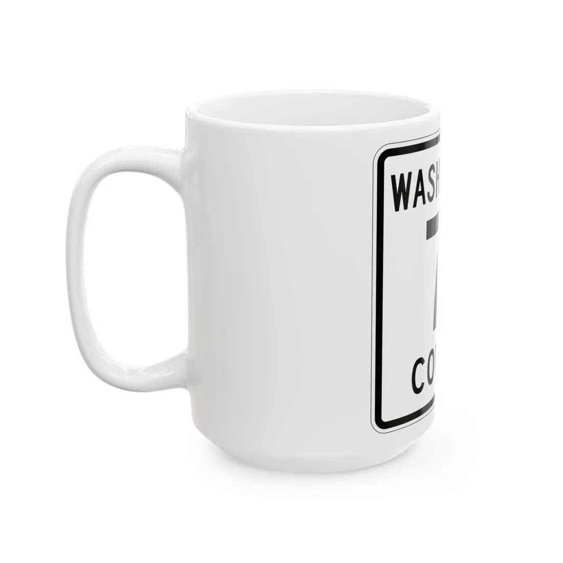 Washington County 71 MN (Minnesota) (Road Sign) White Coffee Mug - Go Mug Yourself