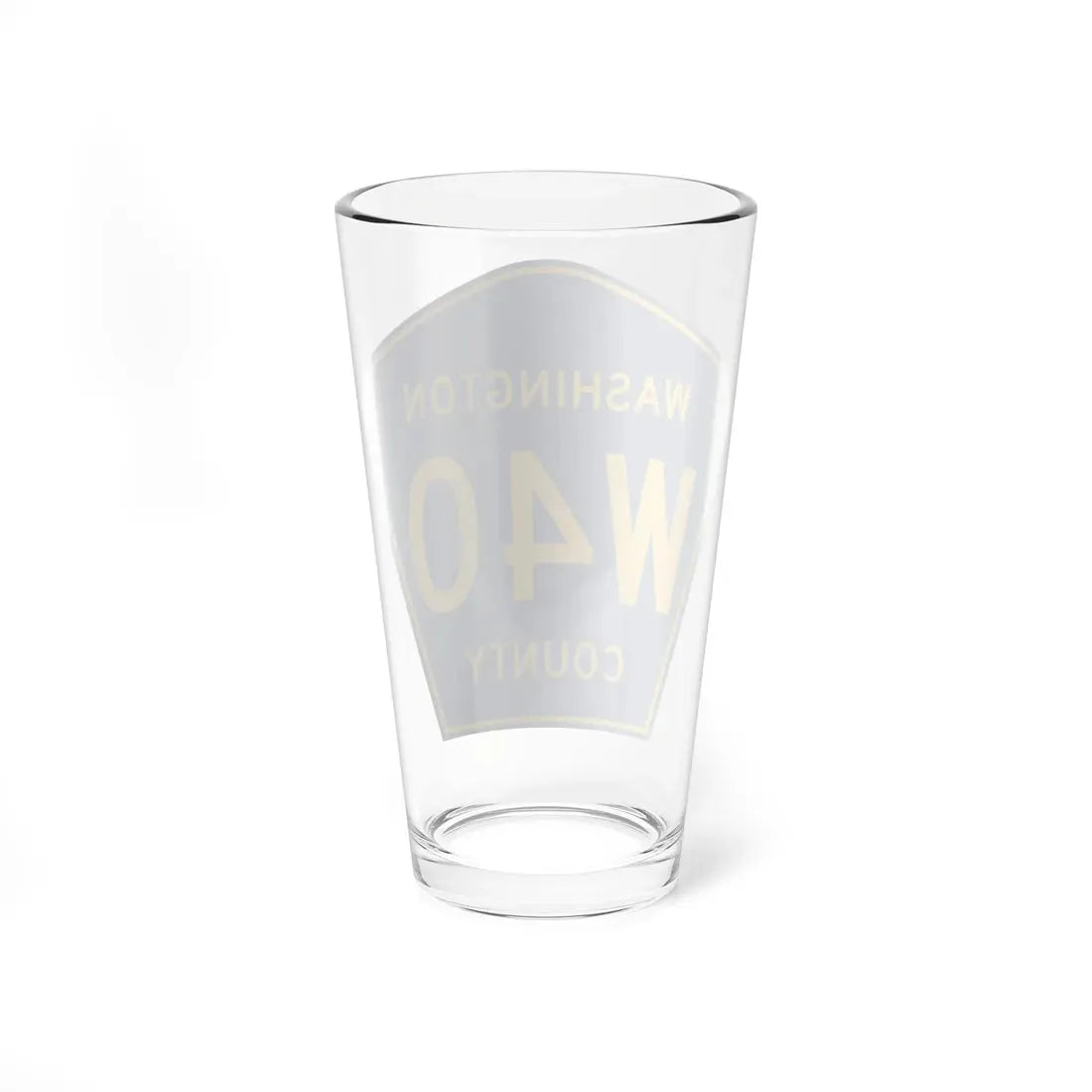 Washington County Route W40 IA (Iowa) (Road Sign) Pint Glass 16oz - Go Mug Yourself