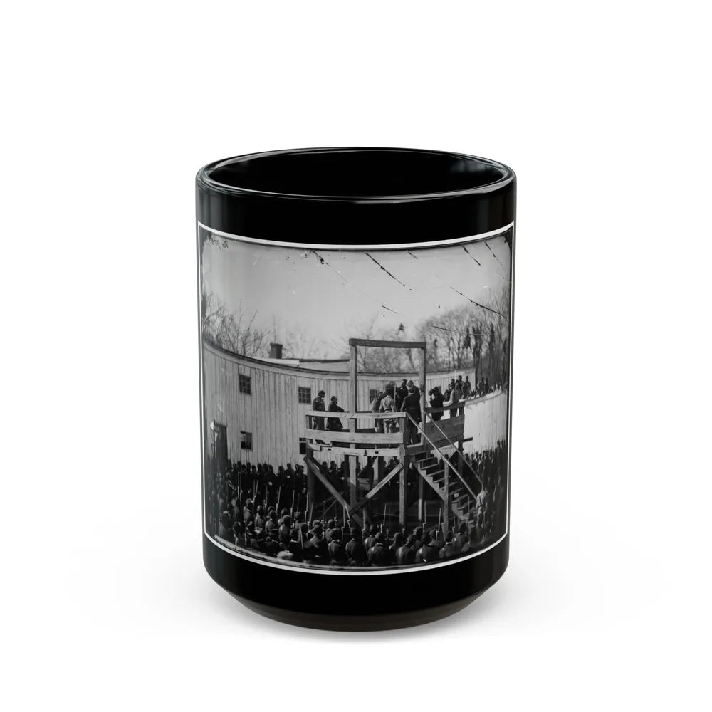 Washington, D.C. Adjusting The Rope For The Execution Of Wirz (U.S. Civil War) Black Coffee Mug-15oz-Go Mug Yourself