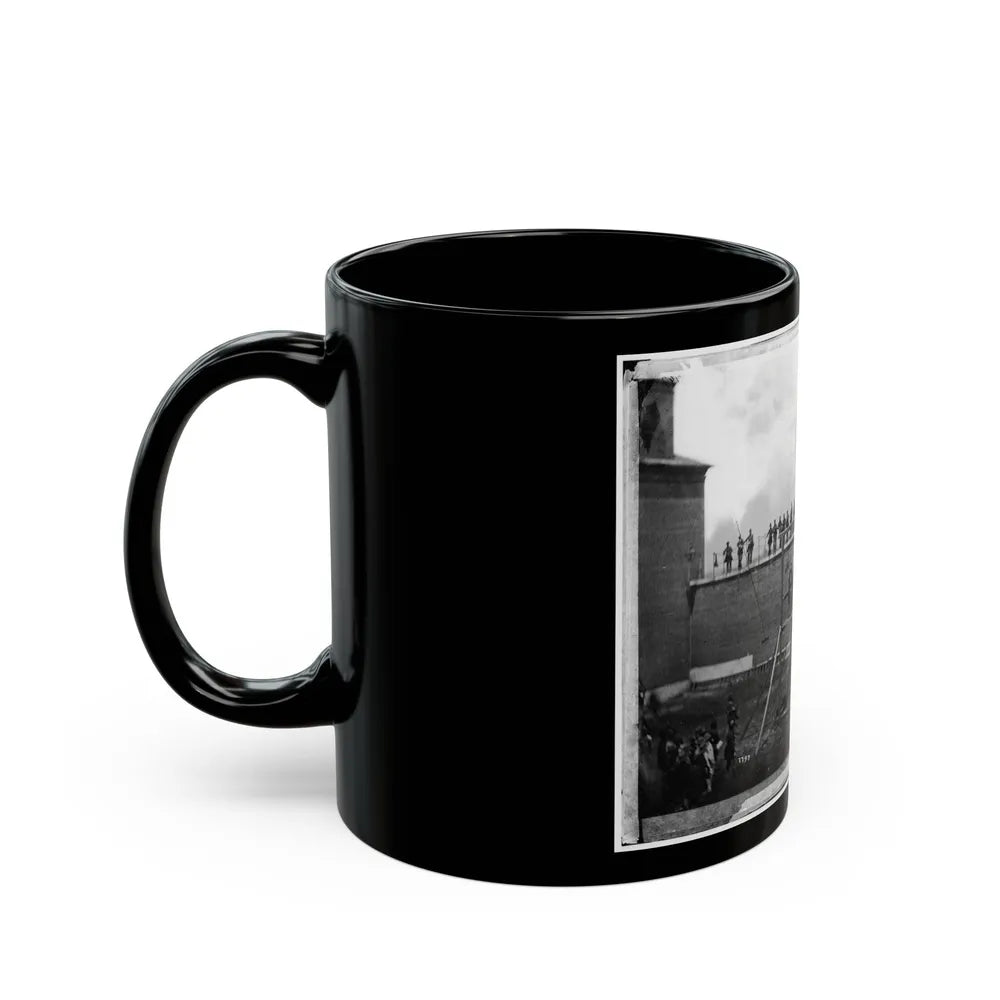 Washington, D.C. Adjusting The Ropes For Hanging The Conspirators (U.S. Civil War) Black Coffee Mug-Go Mug Yourself