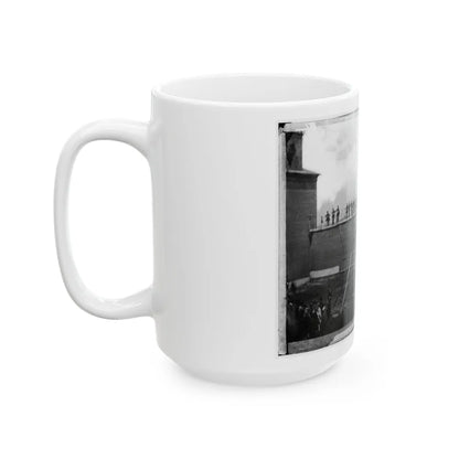 Washington, D.C. Adjusting The Ropes For Hanging The Conspirators (U.S. Civil War) White Coffee Mug-Go Mug Yourself