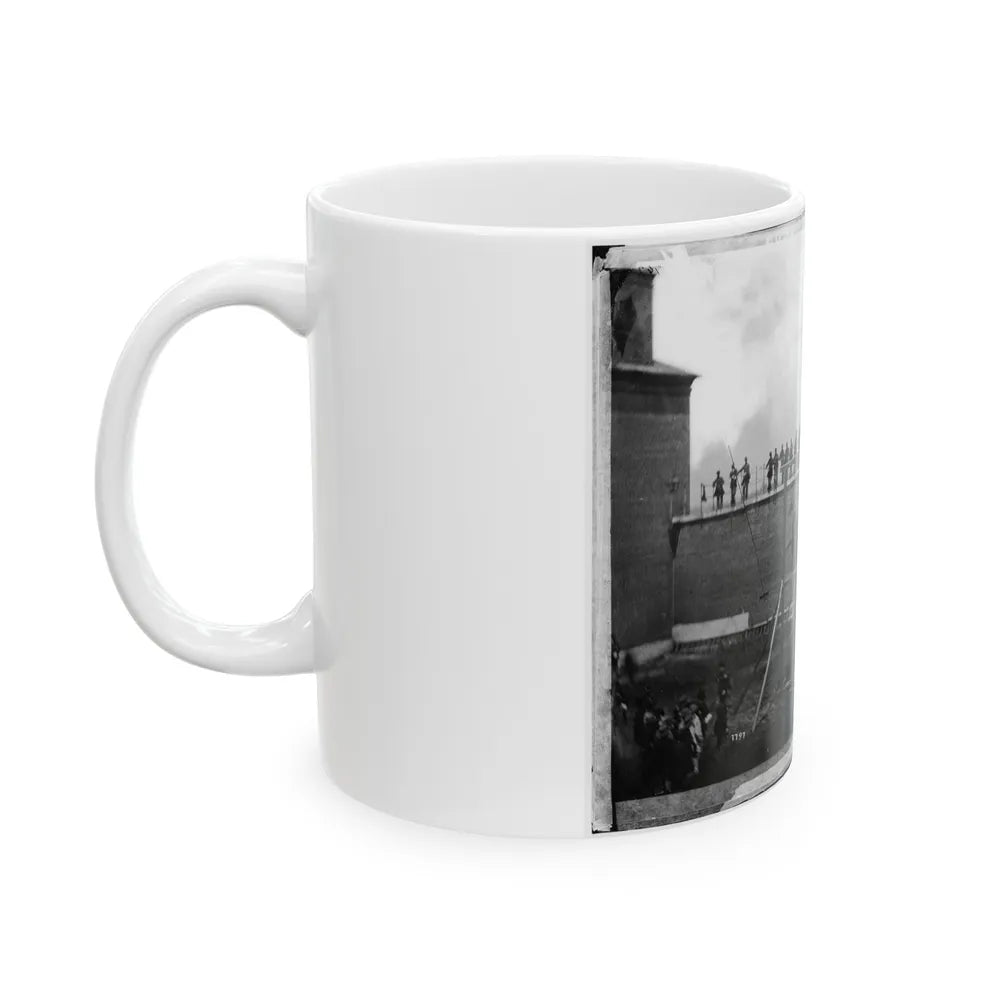 Washington, D.C. Adjusting The Ropes For Hanging The Conspirators (U.S. Civil War) White Coffee Mug-Go Mug Yourself