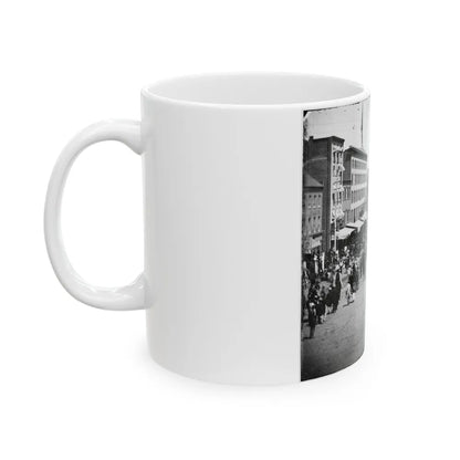 Washington, D.C. Another Artillery Unit Passing On Pennsylvania Avenue Near The Treasury (U.S. Civil War) White Coffee Mug-Go Mug Yourself