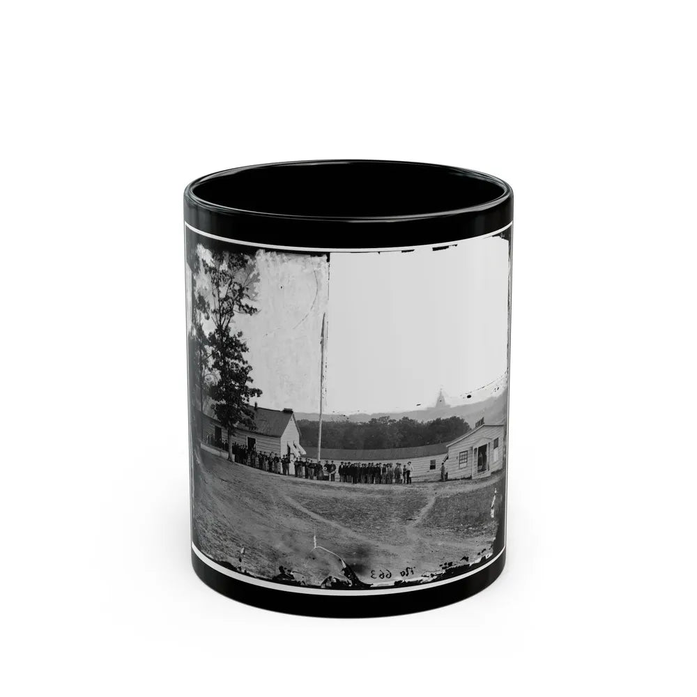 Washington, D.C. Band Before Officers' Quarters At Harewood Hospital (U.S. Civil War) Black Coffee Mug-11oz-Go Mug Yourself