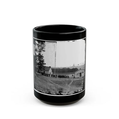 Washington, D.C. Band Before Officers' Quarters At Harewood Hospital (U.S. Civil War) Black Coffee Mug-15oz-Go Mug Yourself