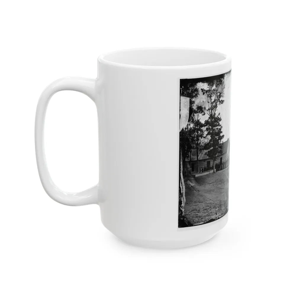 Washington, D.C. Band Before Officers' Quarters At Harewood Hospital (U.S. Civil War) White Coffee Mug-Go Mug Yourself