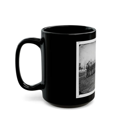 Washington, D.C. Band Of 9th Veteran Reserve Corps, In Shakoes And Frogged Jackets, At Washington Circle (U.S. Civil War) Black Coffee Mug-Go Mug Yourself