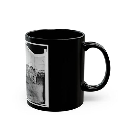 Washington, D.C. Band Of 9th Veteran Reserve Corps, In Shakoes And Frogged Jackets, At Washington Circle (U.S. Civil War) Black Coffee Mug-Go Mug Yourself