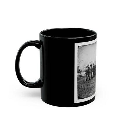 Washington, D.C. Band Of 9th Veteran Reserve Corps, In Shakoes And Frogged Jackets, At Washington Circle (U.S. Civil War) Black Coffee Mug-Go Mug Yourself