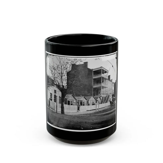 Washington, D.C. Buildings Of The Sanitary Commission Home Lodge For Invalid Soldiers, North Capitol Near C St. (U.S. Civil War) Black Coffee Mug-15oz-Go Mug Yourself