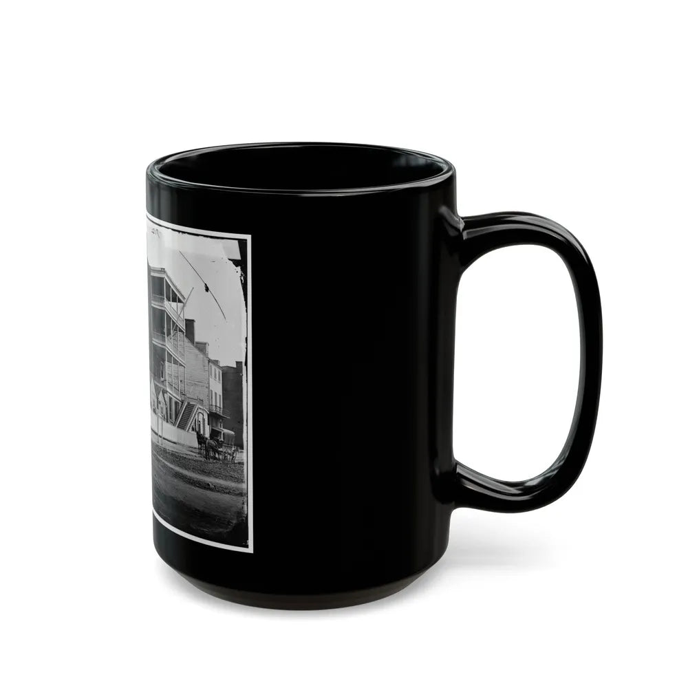 Washington, D.C. Buildings Of The Sanitary Commission Home Lodge For Invalid Soldiers, North Capitol Near C St. (U.S. Civil War) Black Coffee Mug-Go Mug Yourself