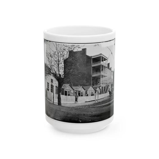 Washington, D.C. Buildings Of The Sanitary Commission Home Lodge For Invalid Soldiers, North Capitol Near C St. (U.S. Civil War) White Coffee Mug-15oz-Go Mug Yourself