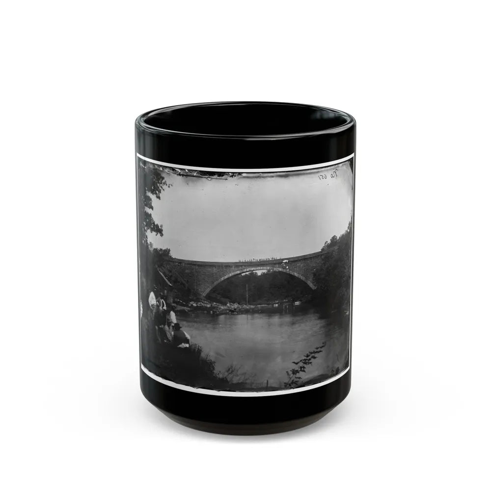 Washington, D.C. Cabin John Bridge In Nearby Maryland (U.S. Civil War) Black Coffee Mug-15oz-Go Mug Yourself