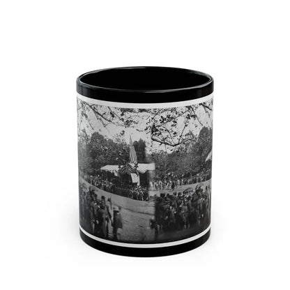 Washington, D.C. Cavalry Unit Passing Presidential Reviewing Stand (U.S. Civil War) Black Coffee Mug-11oz-Go Mug Yourself