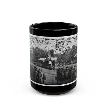 Washington, D.C. Cavalry Unit Passing Presidential Reviewing Stand (U.S. Civil War) Black Coffee Mug-15oz-Go Mug Yourself