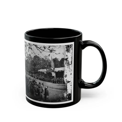 Washington, D.C. Cavalry Unit Passing Presidential Reviewing Stand (U.S. Civil War) Black Coffee Mug-Go Mug Yourself