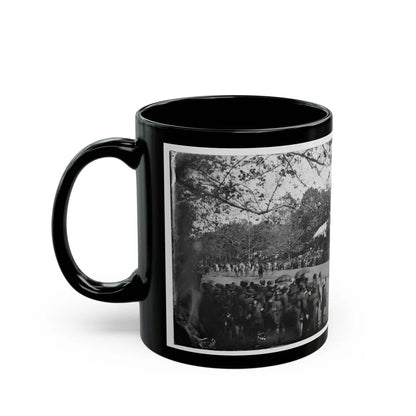 Washington, D.C. Cavalry Unit Passing Presidential Reviewing Stand (U.S. Civil War) Black Coffee Mug-Go Mug Yourself