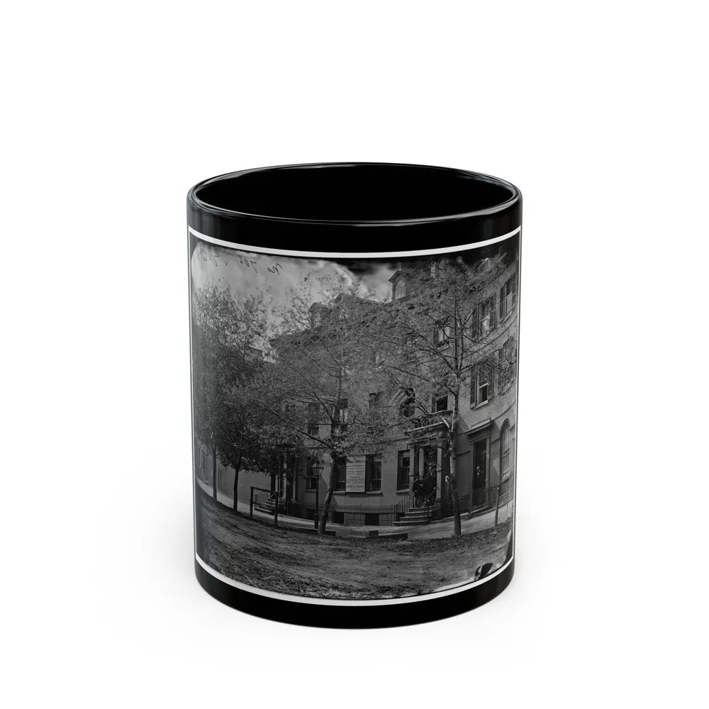 Washington, D.C. Central Office Of The Sanitary Commission, 1333 F Street, N.W. (U.S. Civil War) Black Coffee Mug-11oz-Go Mug Yourself