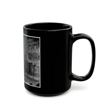 Washington, D.C. Central Office Of The Sanitary Commission, 1333 F Street, N.W. (U.S. Civil War) Black Coffee Mug-Go Mug Yourself