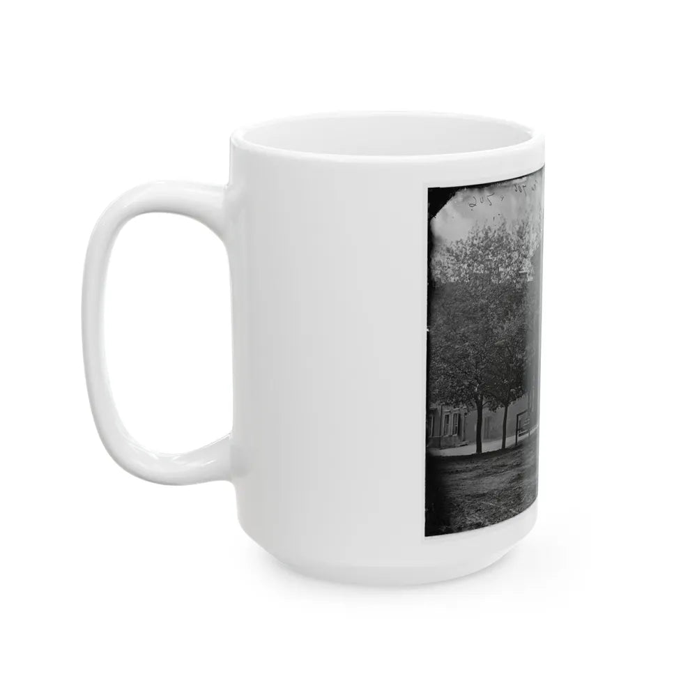 Washington, D.C. Central Office Of The Sanitary Commission, 1333 F Street, N.W. (U.S. Civil War) White Coffee Mug-Go Mug Yourself