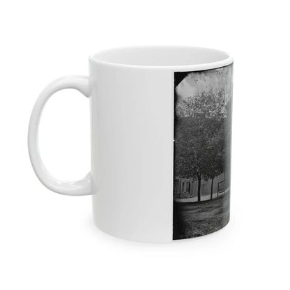 Washington, D.C. Central Office Of The Sanitary Commission, 1333 F Street, N.W. (U.S. Civil War) White Coffee Mug-Go Mug Yourself