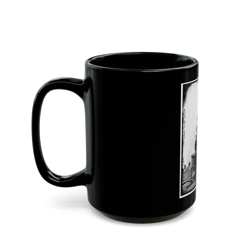 Washington, D.C. Central Signal Station, Winder Building, 17th And E Streets Nw, And Signal Corps Men (U.S. Civil War) Black Coffee Mug-Go Mug Yourself