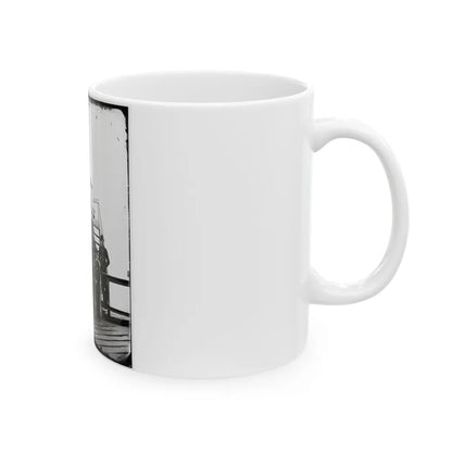 Washington, D.C. Central Signal Station, Winder Building, 17th And E Streets Nw, And Signal Corps Men (U.S. Civil War) White Coffee Mug-Go Mug Yourself