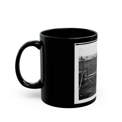 Washington, D.C. Coffins And Open Graves Ready For The Conspirators' Bodies At Right Of Scaffold (U.S. Civil War) Black Coffee Mug-Go Mug Yourself