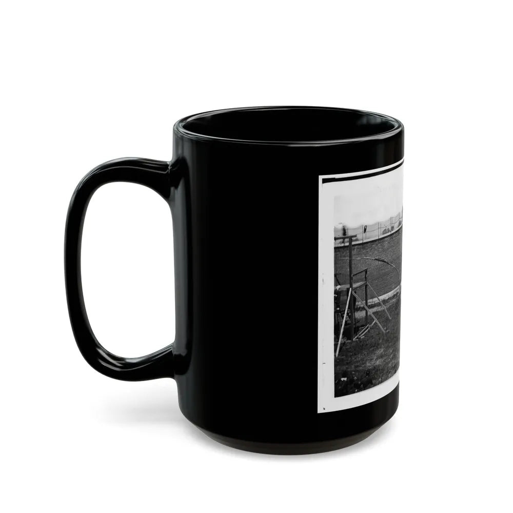 Washington, D.C. Coffins And Open Graves Ready For The Conspirators' Bodies At Right Of Scaffold (U.S. Civil War) Black Coffee Mug-Go Mug Yourself