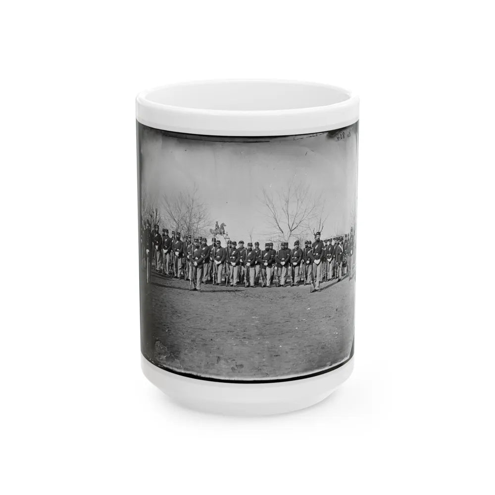 Washington, D.C. Company I, 9th Veteran Reserve Corps, At Washington Circle (U.S. Civil War) White Coffee Mug-15oz-Go Mug Yourself