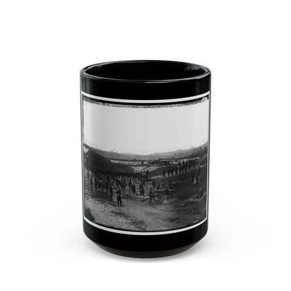 Washington, D.C. Company M, 9th New York Heavy Artillery, In A Fort (U.S. Civil War) Black Coffee Mug-15oz-Go Mug Yourself