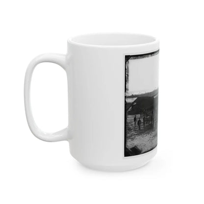 Washington, D.C. Company M, 9th New York Heavy Artillery, In A Fort (U.S. Civil War) White Coffee Mug-Go Mug Yourself