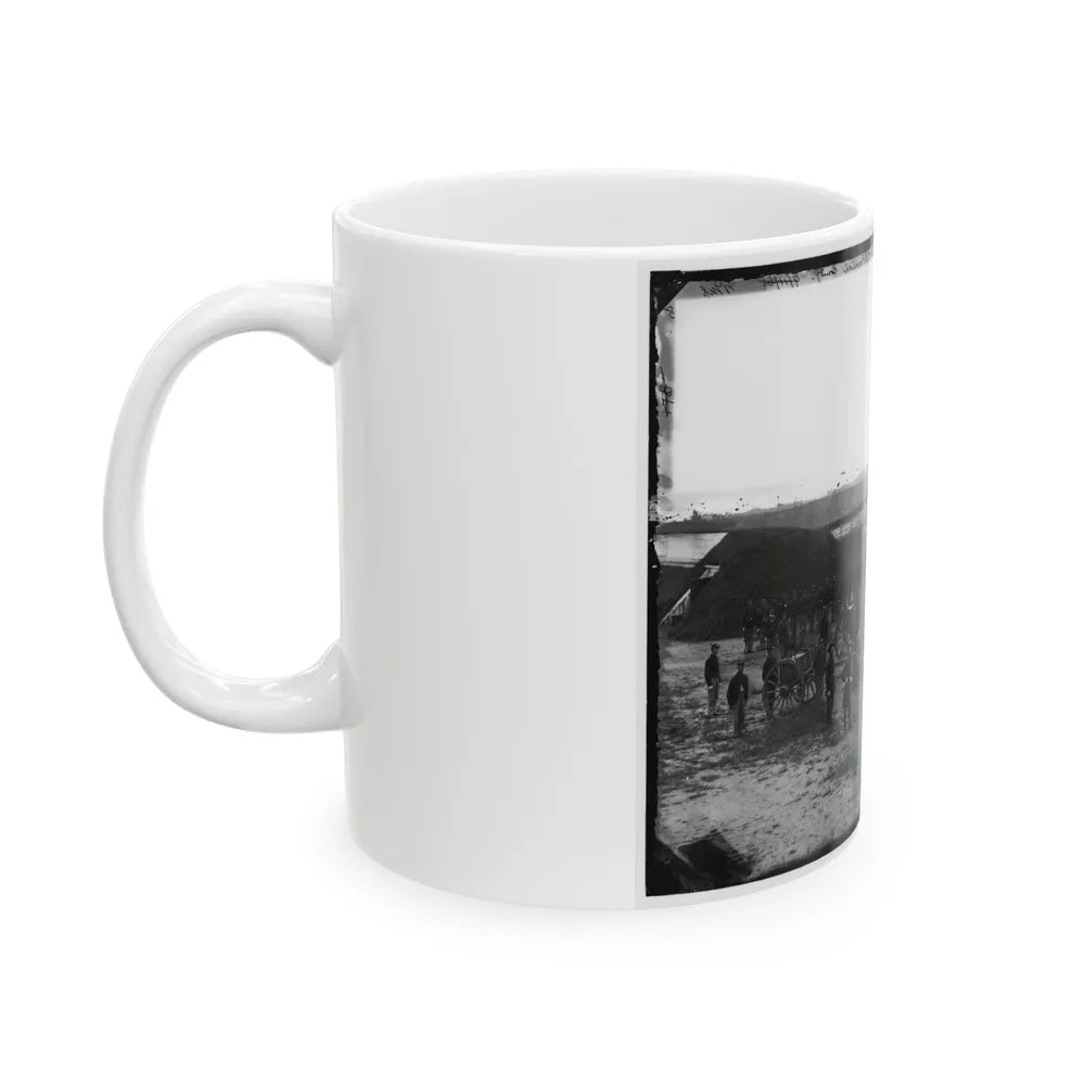 Washington, D.C. Company M, 9th New York Heavy Artillery, In A Fort (U.S. Civil War) White Coffee Mug-Go Mug Yourself