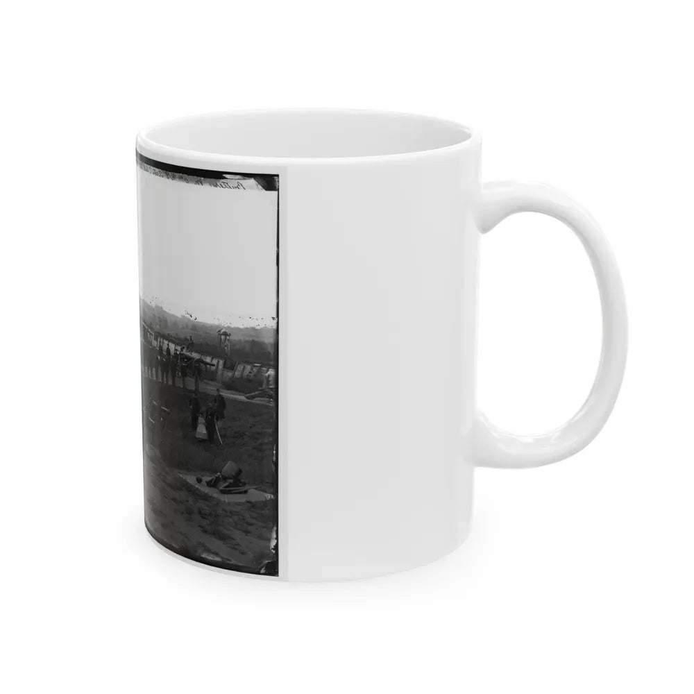 Washington, D.C. Company M, 9th New York Heavy Artillery, In A Fort (U.S. Civil War) White Coffee Mug-Go Mug Yourself