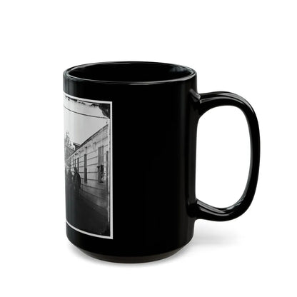 Washington, D.C. Convalescent Soldiers And Others Outside Quarters Of The Sanitary Commission Home Lodge (U.S. Civil War) Black Coffee Mug-Go Mug Yourself