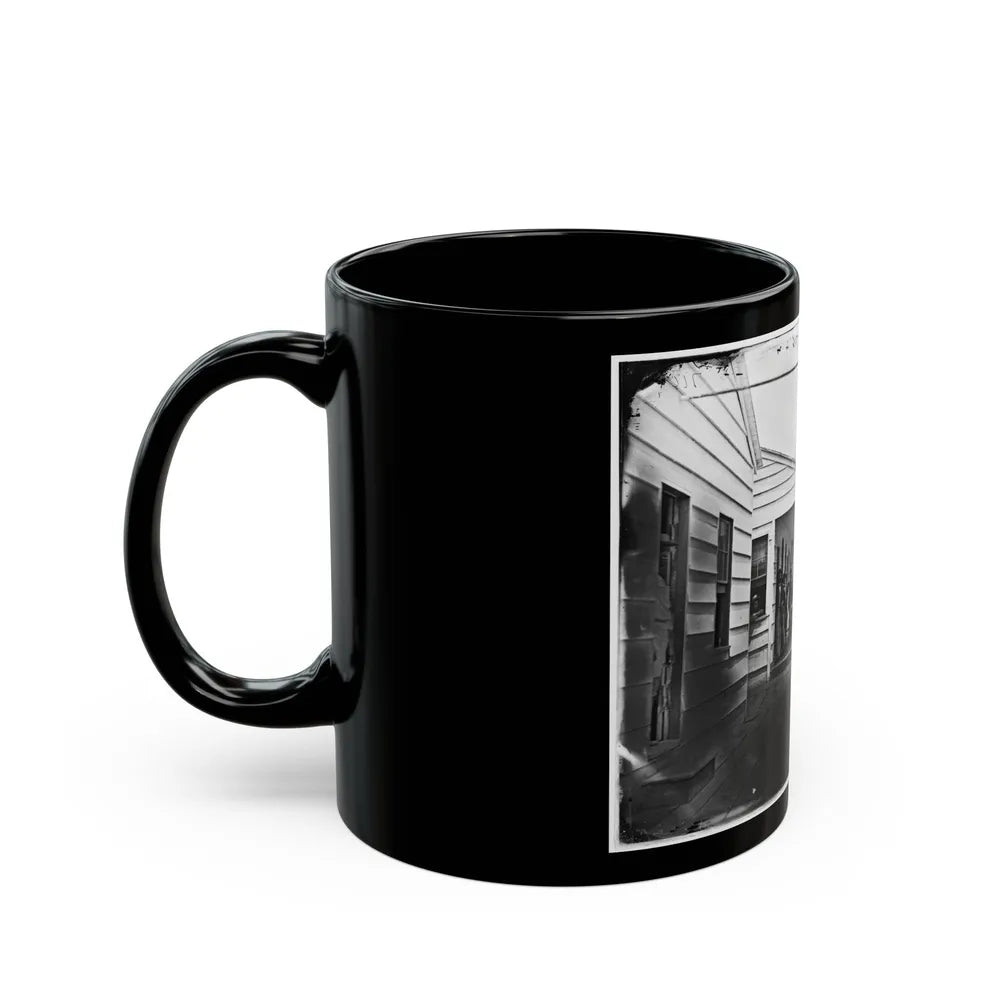 Washington, D.C. Convalescent Soldiers And Others Outside Quarters Of The Sanitary Commission Home Lodge (U.S. Civil War) Black Coffee Mug-Go Mug Yourself