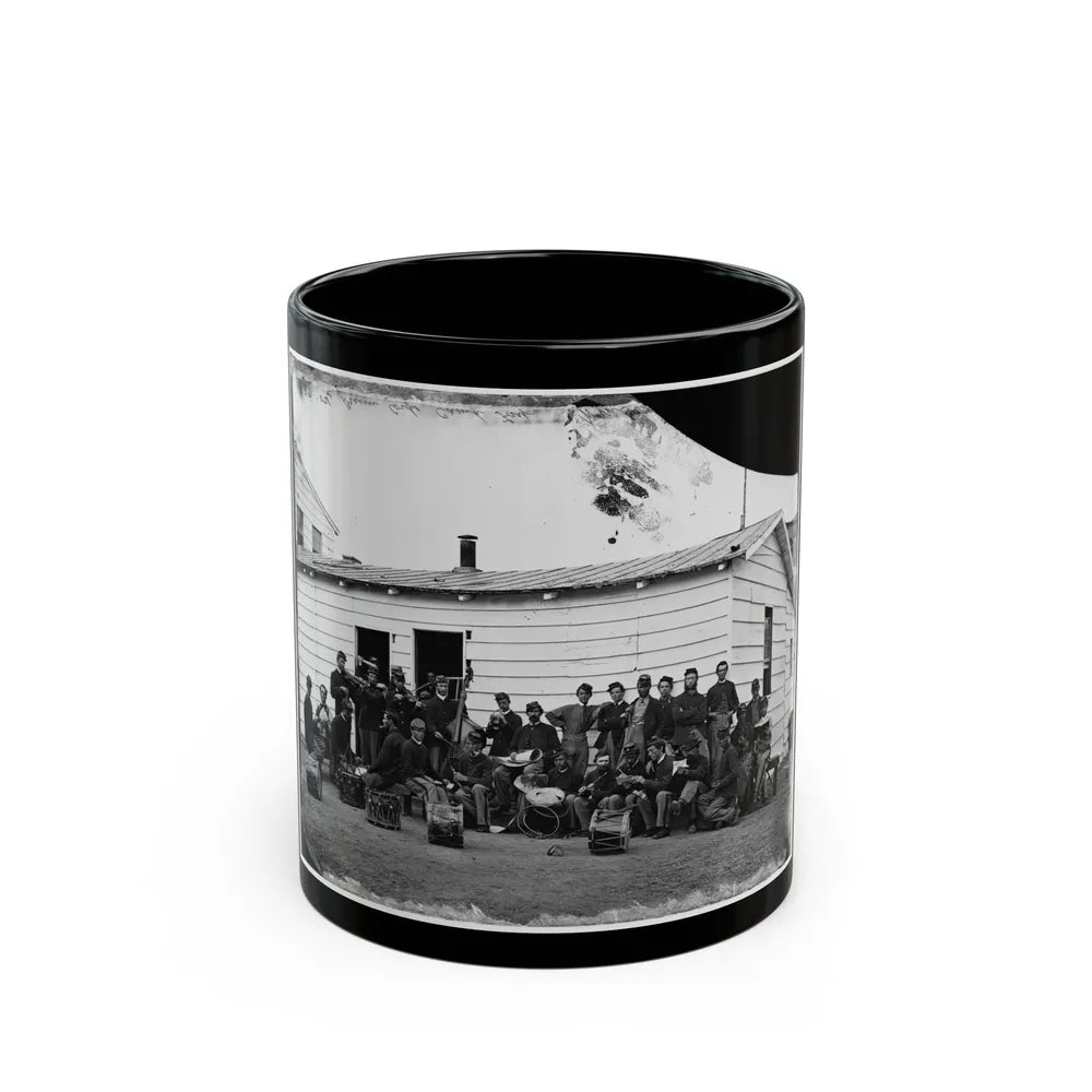 Washington, D.C. Drum Corps Of 10th Veteran Reserve Corps At Leisure (U.S. Civil War) Black Coffee Mug-11oz-Go Mug Yourself