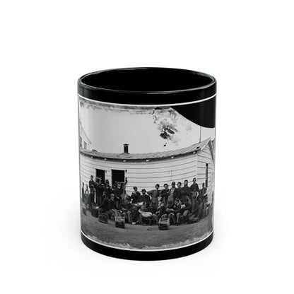 Washington, D.C. Drum Corps Of 10th Veteran Reserve Corps At Leisure (U.S. Civil War) Black Coffee Mug-11oz-Go Mug Yourself