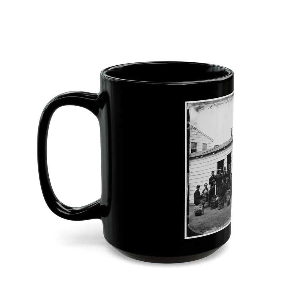 Washington, D.C. Drum Corps Of 10th Veteran Reserve Corps At Leisure (U.S. Civil War) Black Coffee Mug-Go Mug Yourself