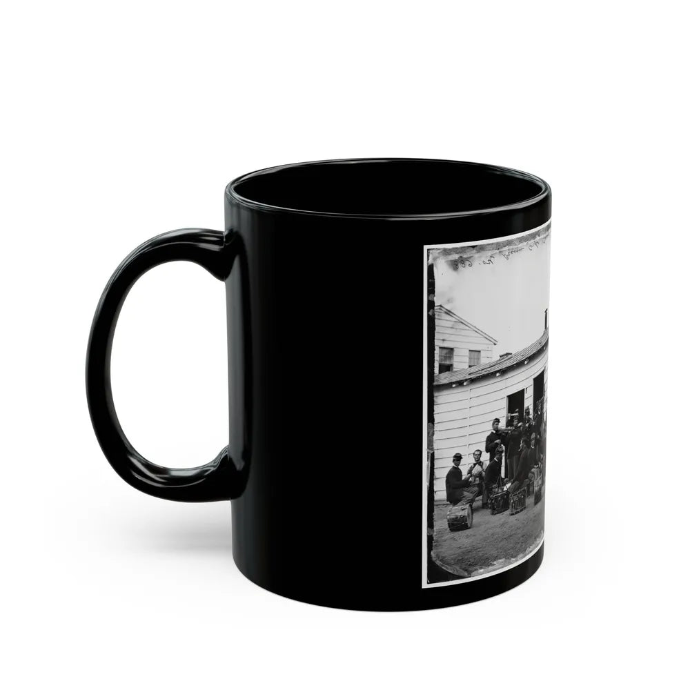 Washington, D.C. Drum Corps Of 10th Veteran Reserve Corps At Leisure (U.S. Civil War) Black Coffee Mug-Go Mug Yourself
