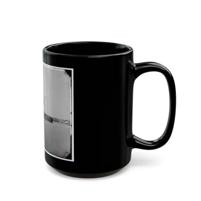 Washington, D.C. Ex-Confederate Iron-Clad Ram Stonewall At Anchor; U.S. Capitol In The Background (U.S. Civil War) Black Coffee Mug-Go Mug Yourself