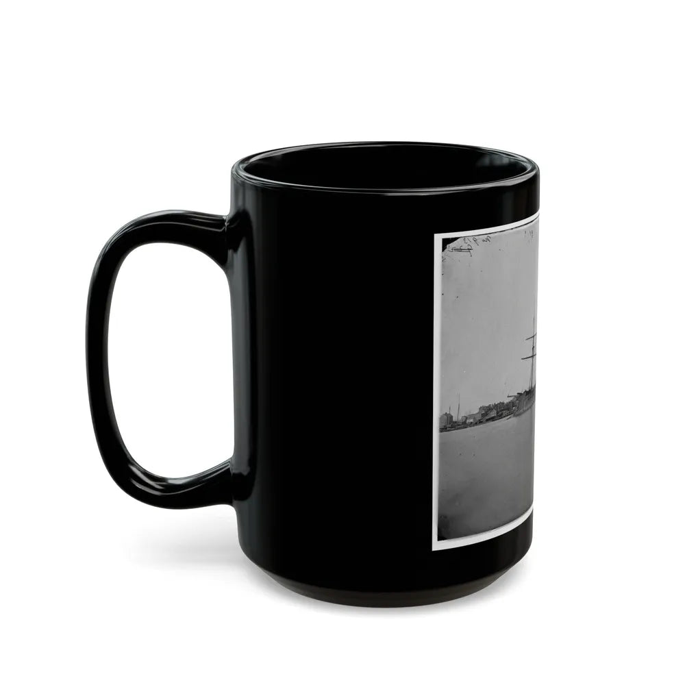Washington, D.C. Ex-Confederate Iron-Clad Ram Stonewall At Anchor; U.S. Capitol In The Background (U.S. Civil War) Black Coffee Mug-Go Mug Yourself