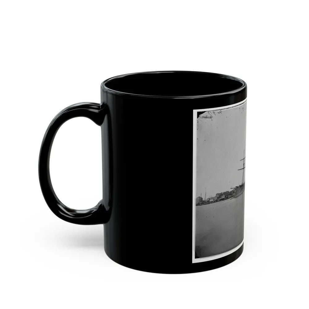 Washington, D.C. Ex-Confederate Iron-Clad Ram Stonewall At Anchor; U.S. Capitol In The Background (U.S. Civil War) Black Coffee Mug-Go Mug Yourself