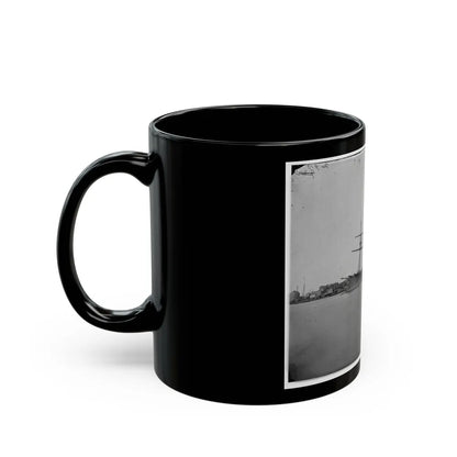 Washington, D.C. Ex-Confederate Iron-Clad Ram Stonewall At Anchor; U.S. Capitol In The Background (U.S. Civil War) Black Coffee Mug-Go Mug Yourself